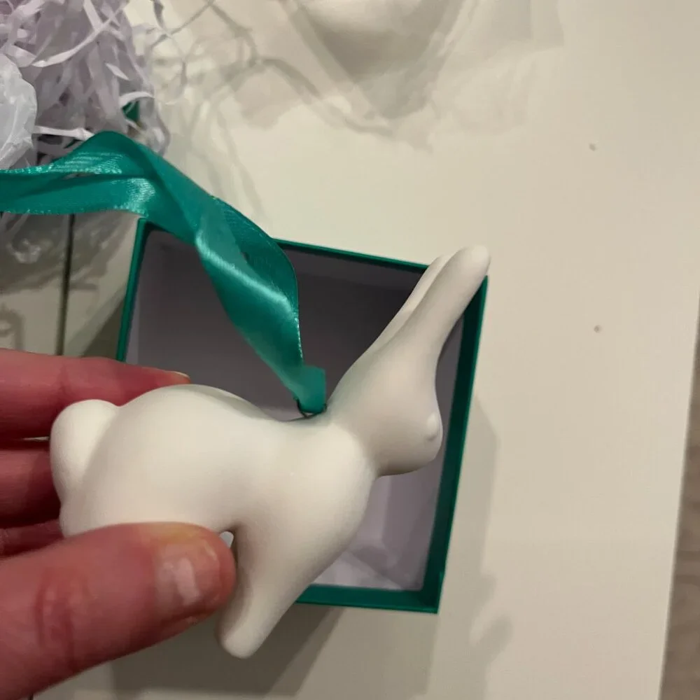 Jonathan Rabbit Bunny ornament -‎ decor (new in box)